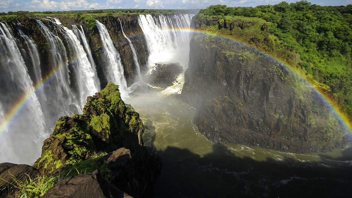The Victoria Falls in Zimbabwe 