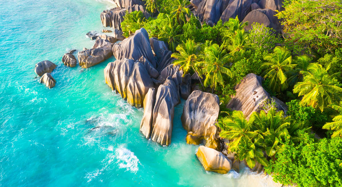 Anse Source D'Argent - the most beautiful beach of Seychelles  La Digue Island, Seychelles