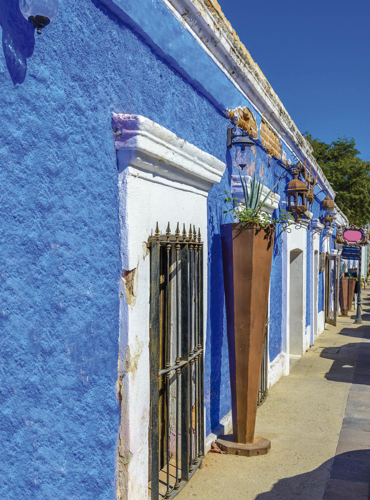 Colourful houses in San Jose del Cabo, Mexico 