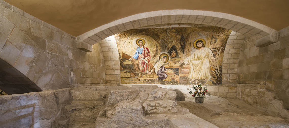 Basilica and Church of the annunciation in Nazareth - the place where Jesus was born