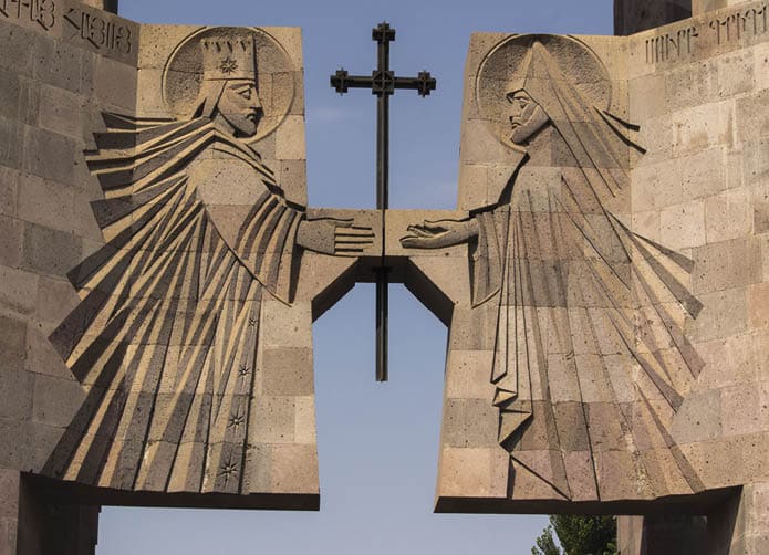 The religious complex of Echmiadzin, listed among the UNESCO World Heritage Sites, is the administrative and spiritual headquarters of the worldwide Armenian Apostolic Church 