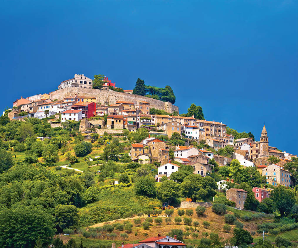 Town of Motovun on picturesque hill, Istria, Croatia