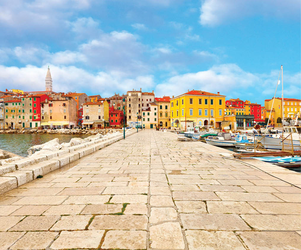 old Istrian town in Porec, Croatia 