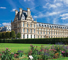 Beautiful view of Louvre museum, Paris, France 