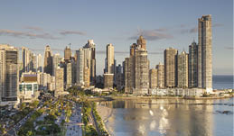 beautiful view of panama city, central america