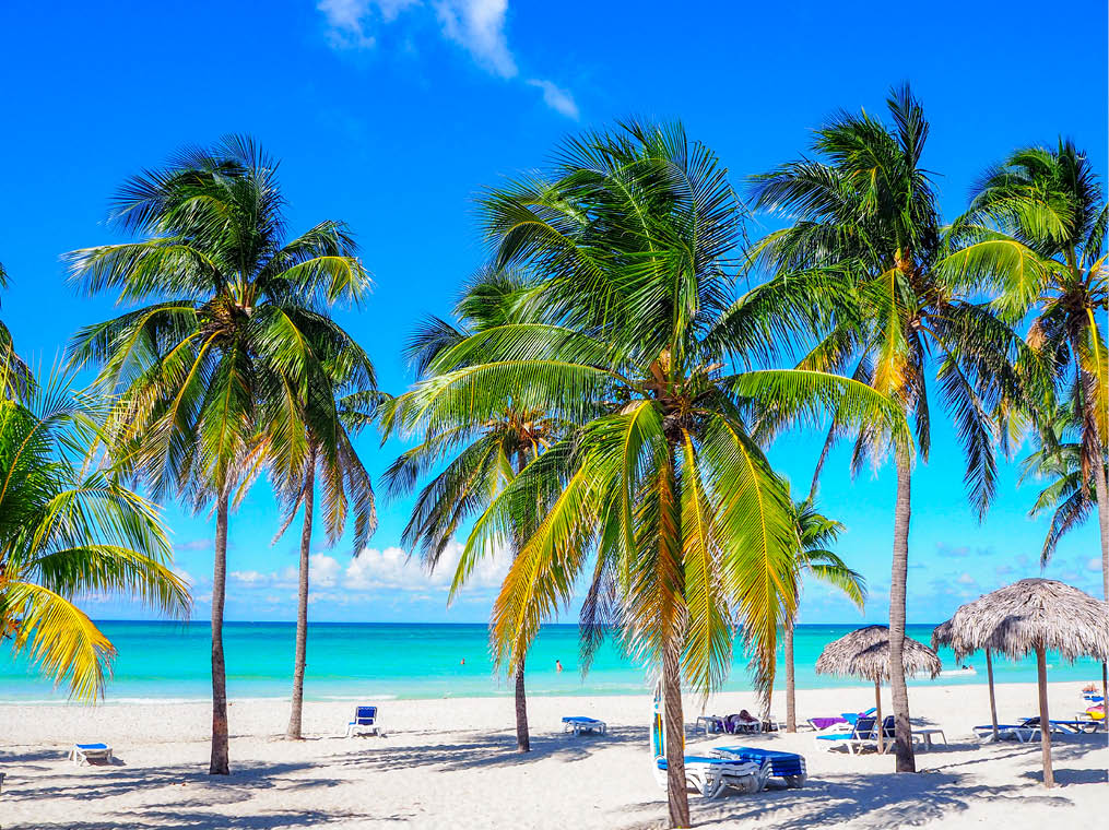 Idyllic Varadero Beach in Cuba