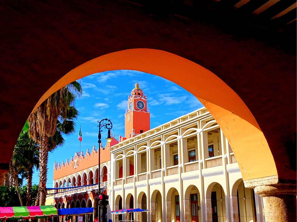 Mexico, Yucatan, Mérida, City Hall (Palacio Municipal)