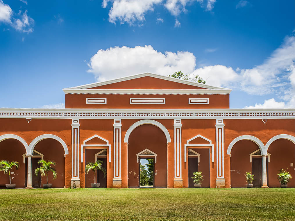 Old entrace of an abandoned Hacienda in Merida, Yucatan 