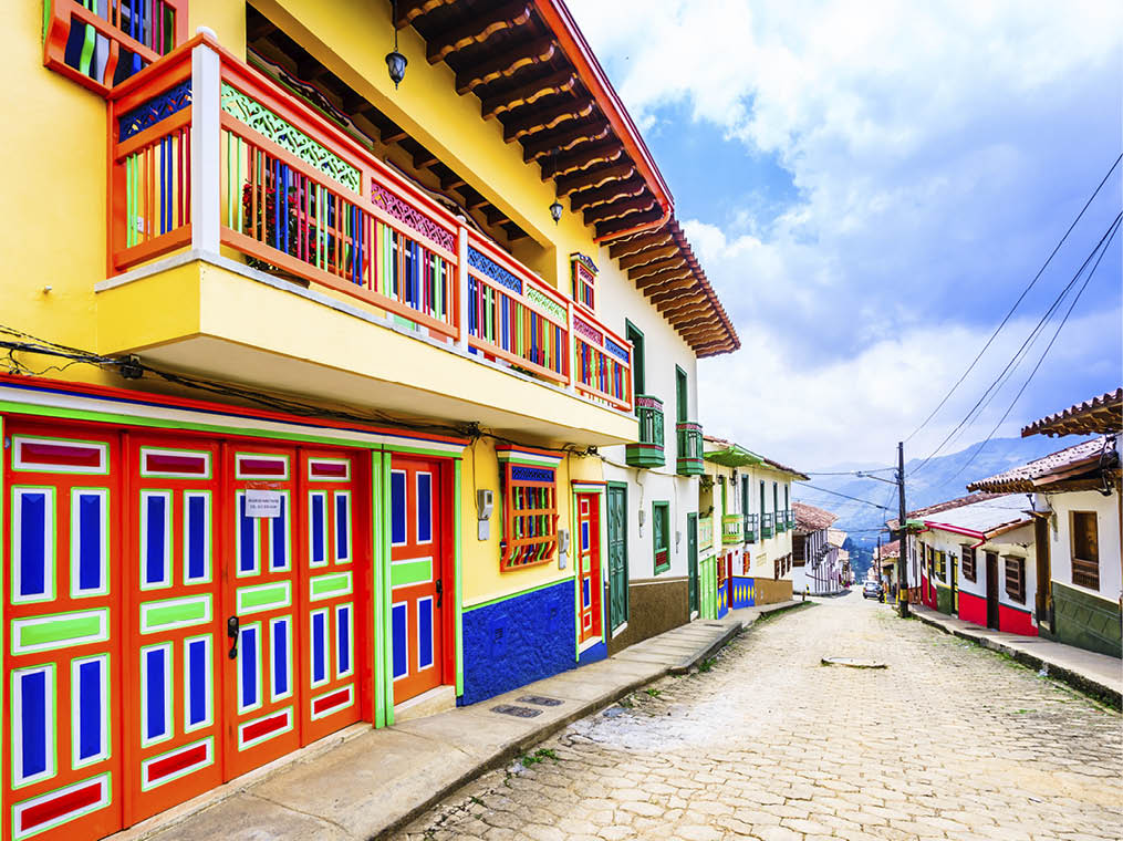 Jerico, Colombia - streets of the colonial city, Colombia