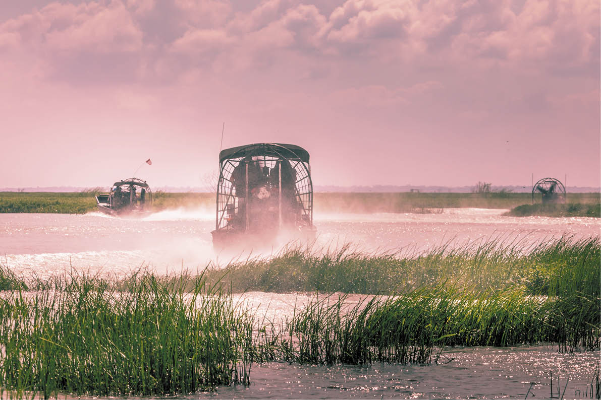 Everglades airboat ride in South Florida, National Park