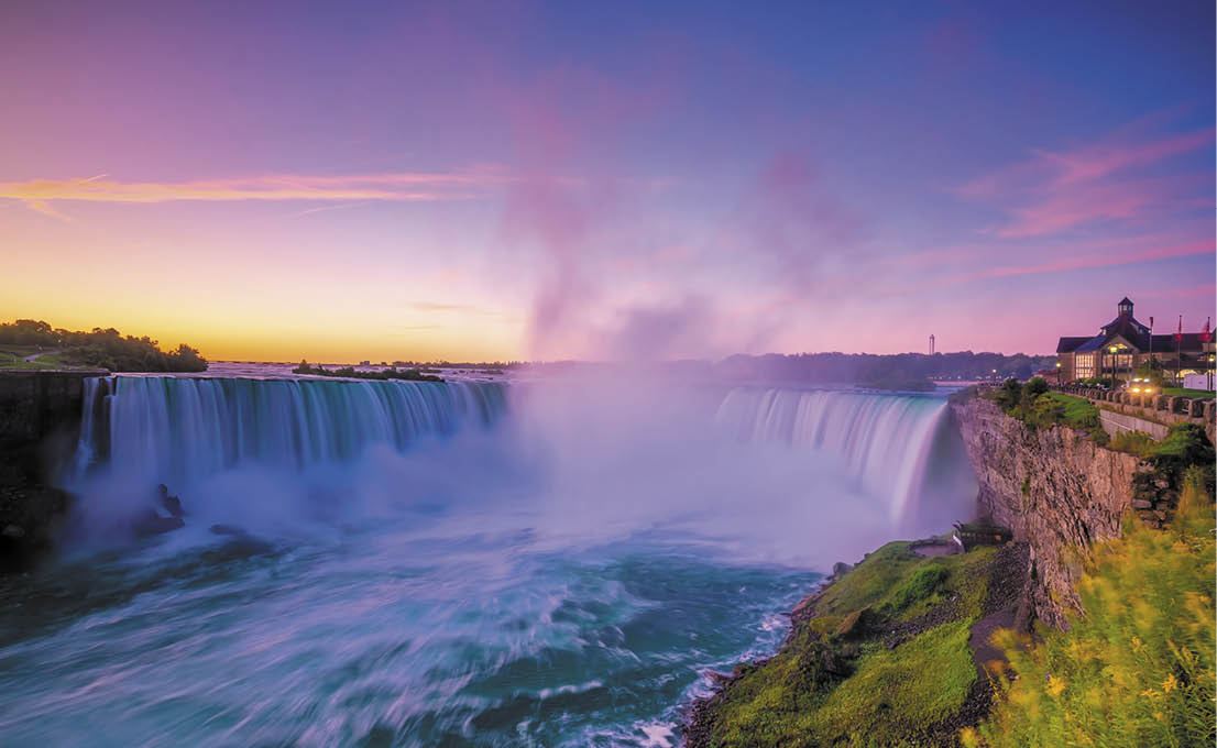 Niagara Falls waterfall view from Ontario, Canada