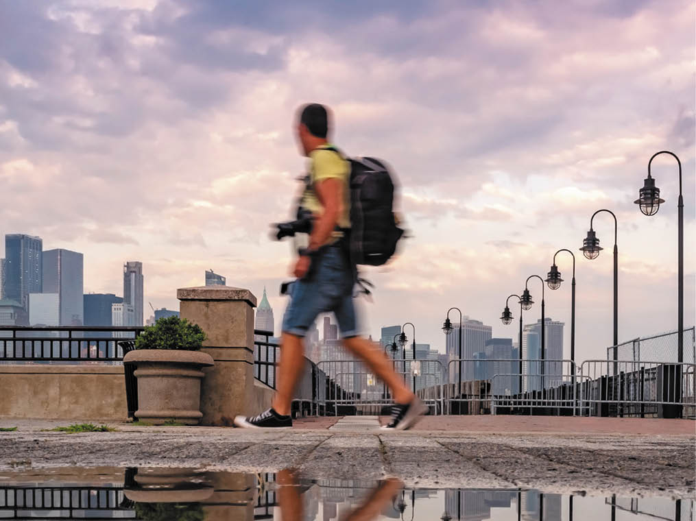 view of Manhattan skyline New York City