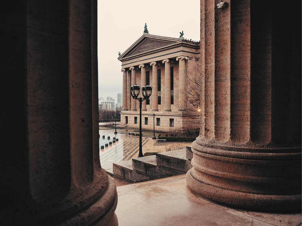 Philadelphia Art Museum as the famous city attractions 