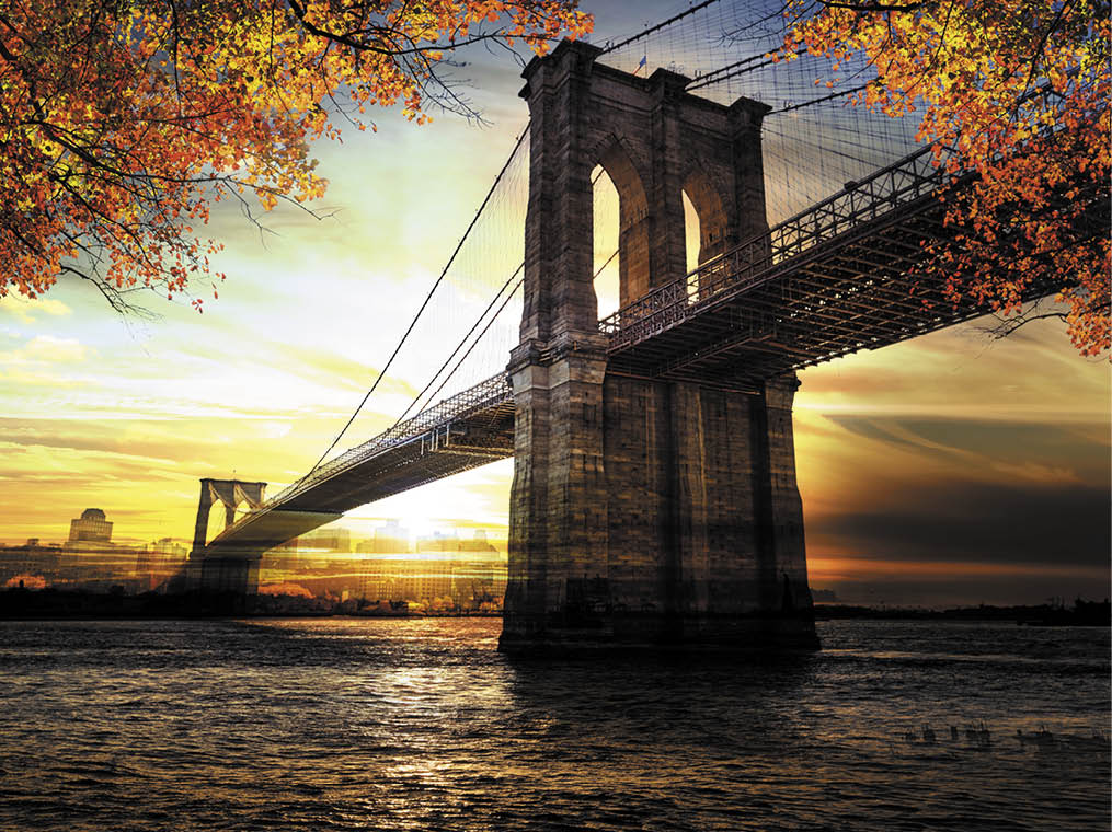 New York City - Manhattan after sunset - beautiful cityscape