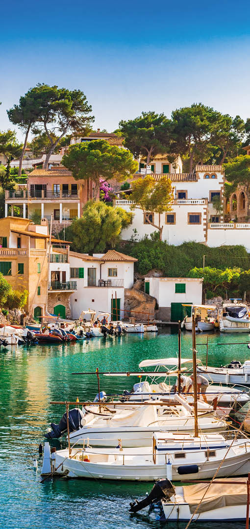 Cala Figuera, beautiful old fishing harbour on Mallorca island, Spain Mediterranean Sea