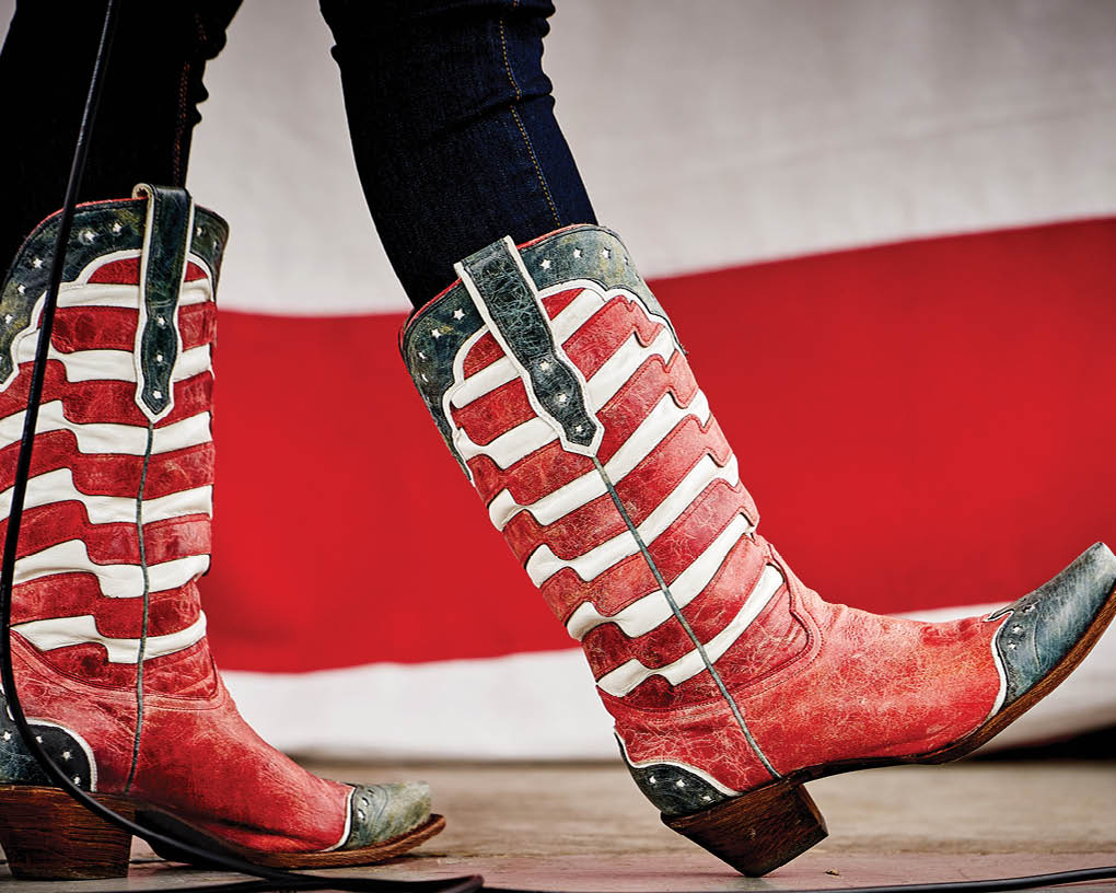 Patriotic Cowboy boots in Nashville