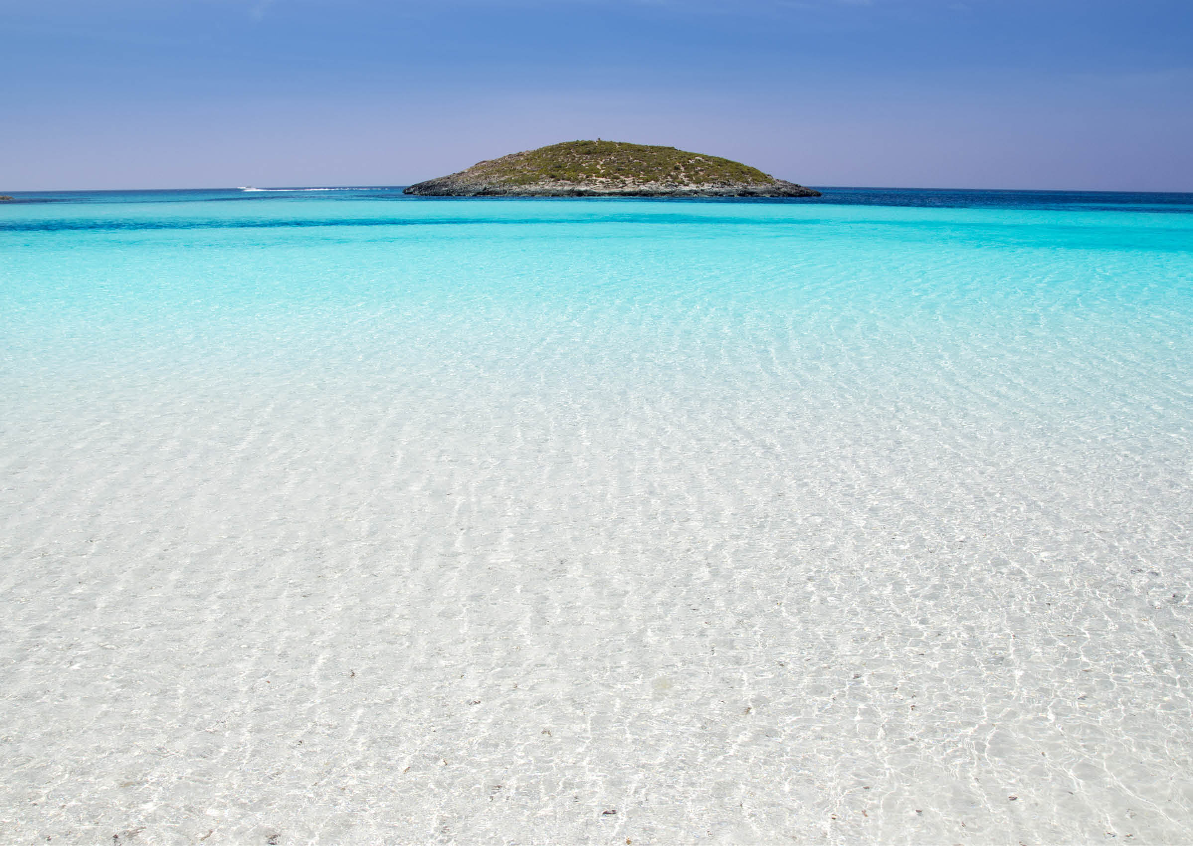 Formentera beach illetas a white sand with turquoise water perfect Balearic paradise