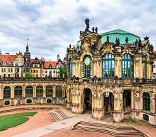 View of Zwinger Palace in Dresden - Saxony, Germany