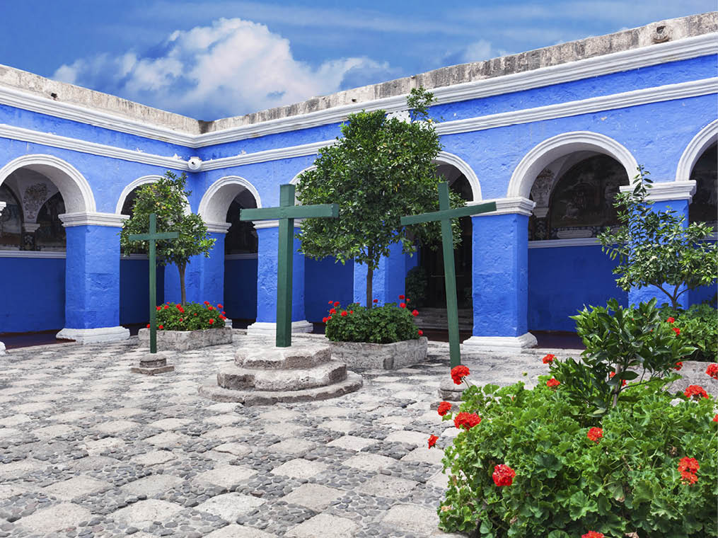 courtyard of the old convent, Peru, Arequipa