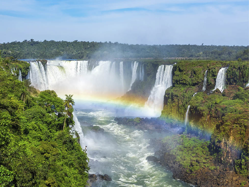Iguazu Falls, on the border of Brazil, Argentina, and Paraguay 