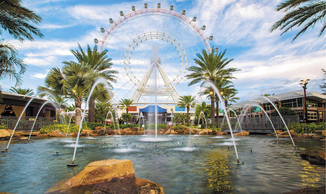 The Orlando Eye is a 400 feet tall ferris wheel in the heart of Orlando and the largest observation wheel on the east coast, United States