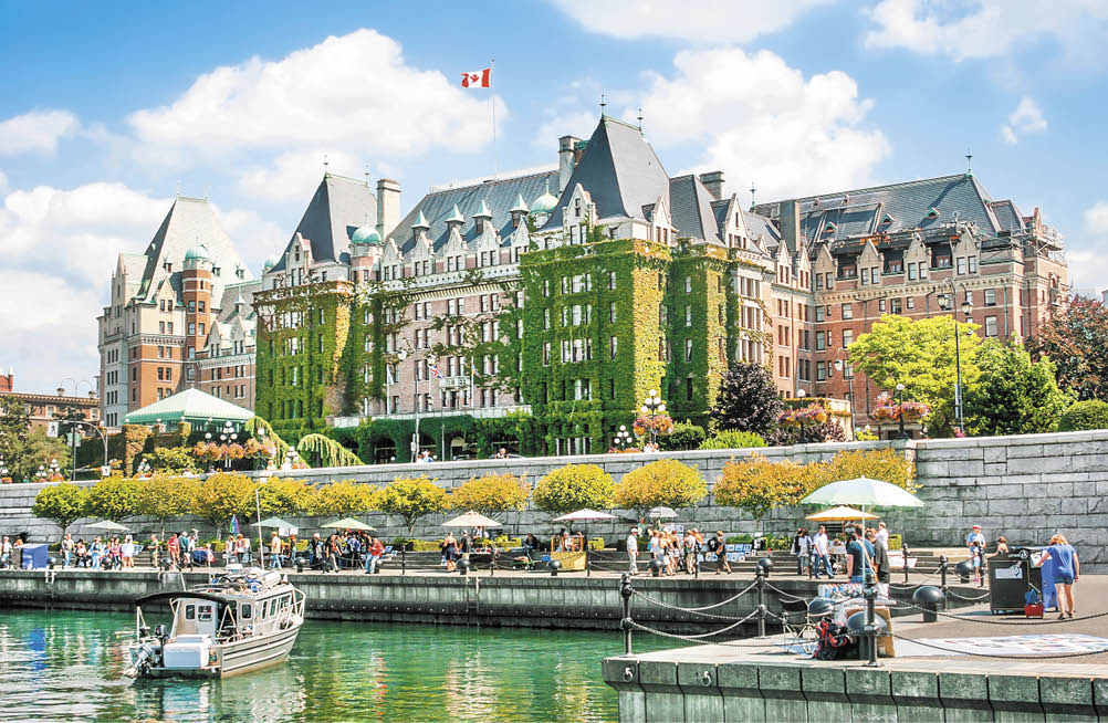 Beautiful view of Inner Harbour of Victoria, B C , Canada