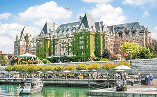 Beautiful view of Inner Harbour of Victoria, B C , Canada